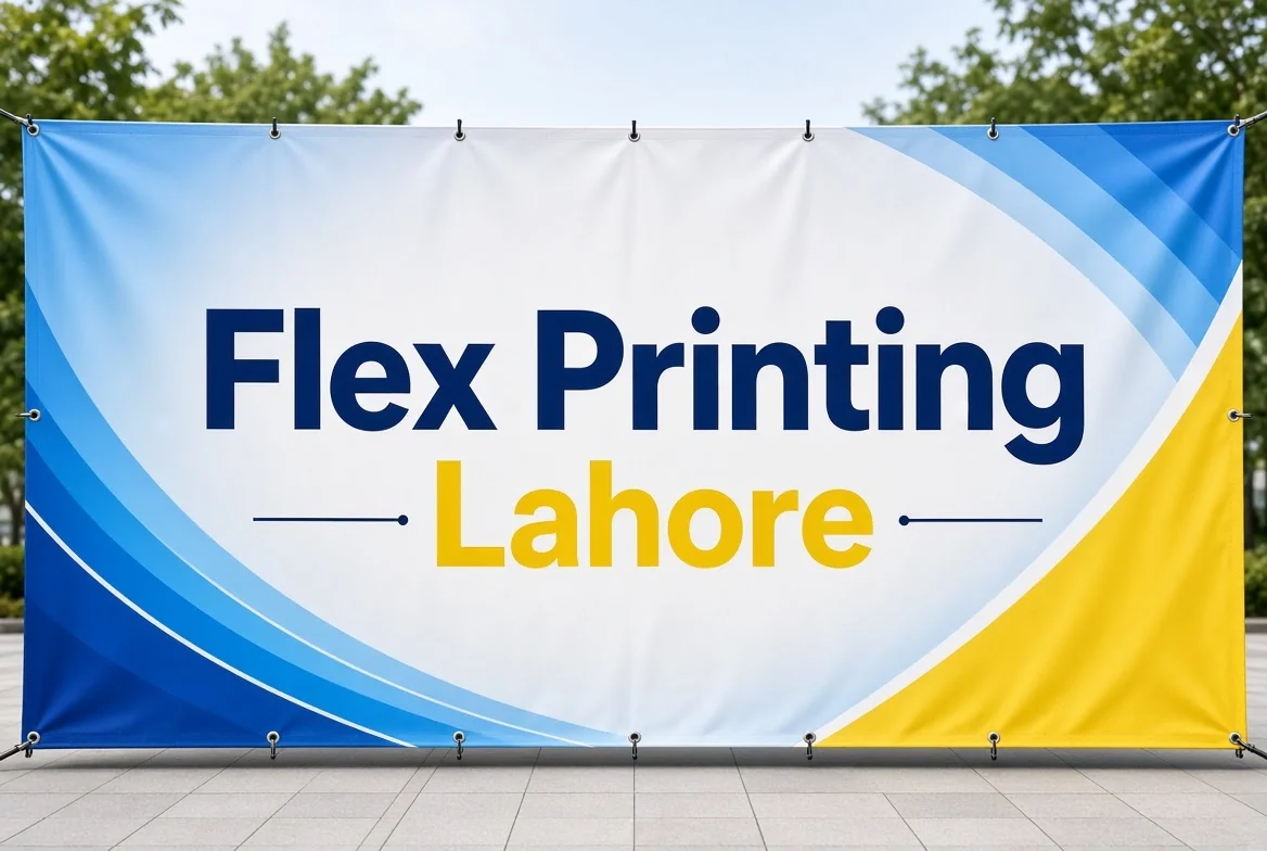 Professional flex printing banner example for Lahore businesses
